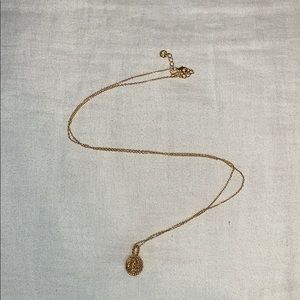 Brook & York gold knot necklace